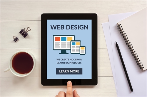 website design minimalist flat design elements